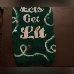 Merry & Bright Collection Get Lit Ugly Sweater X-Small Green & White
